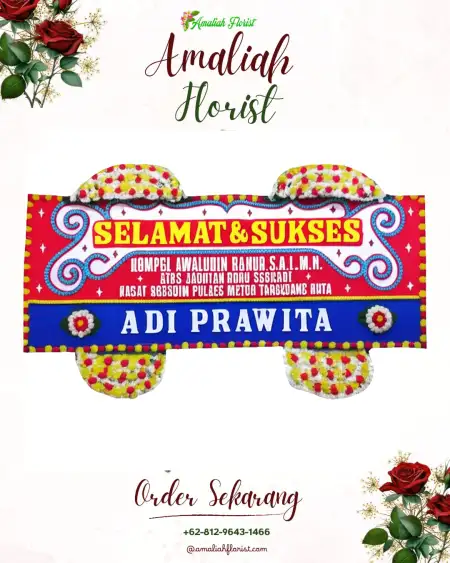 Papan Bunga Ucapan Selamat Mlawat